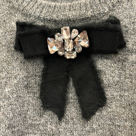 CECE GRAY PUFF SLEEVE SWEATER - Picture 3 of 7